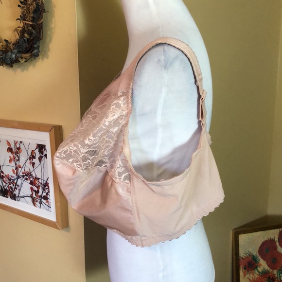 GLAMORIZE Size 56DD Bra Front Hook Comfort Style# 27-4444-9 Beige Lace NEW - Picture 7 of 16